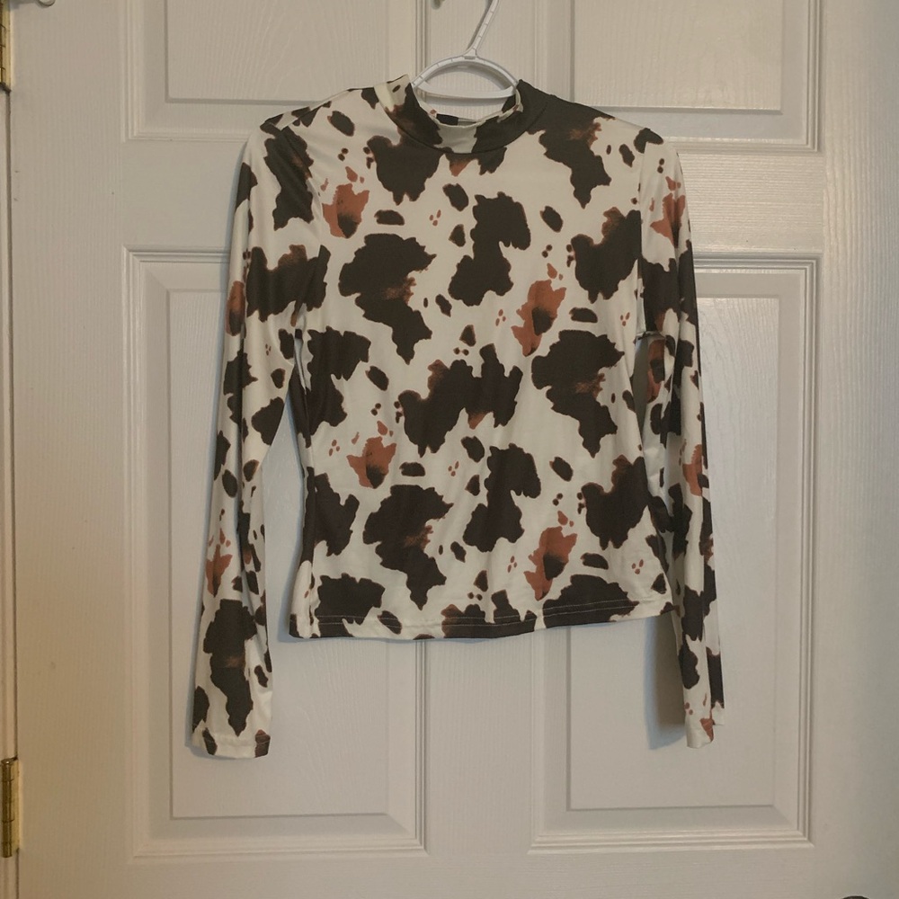 Cow Print Top